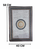 Antique Royal Mandala Nappa Leather Bath Mat