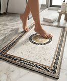 Antique Royal Mandala Nappa Leather Bath Mat