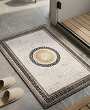 Antique Royal Mandala Nappa Leather Bath Mat