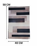 Nordic Abstract Block Nappa Leather Bath Mat