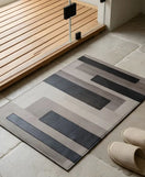Nordic Abstract Block Nappa Leather Bath Mat