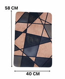 Nordic Geometric Abstract Bath Non Slip Mat