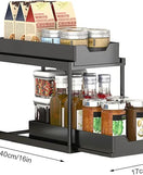 2 Layer Storage Basket Space Saving Organizer