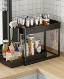2 Layer Storage Basket Space Saving Organizer