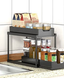 2 Layer Storage Basket Space Saving Organizer