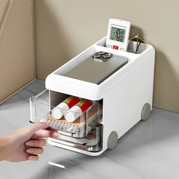 Bus Style Stationery Holder Desk Organizer