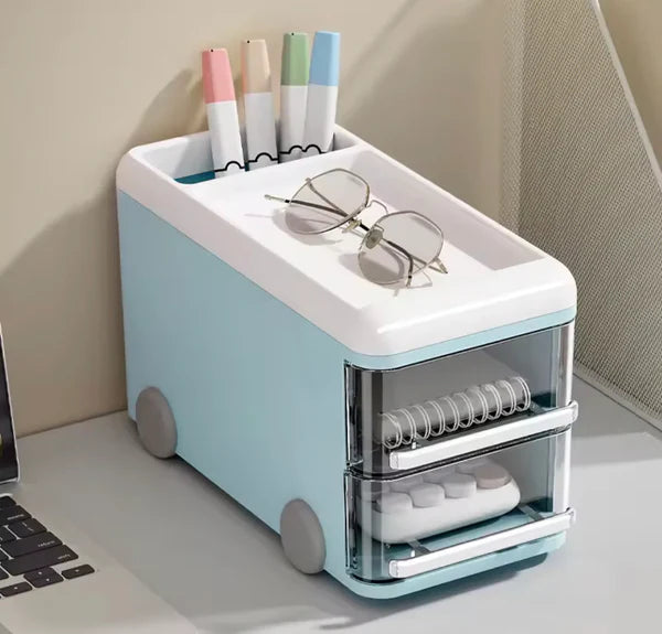 Bus Style Stationery Holder Desk Organizer