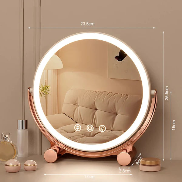 LED Desktop Makeup Mirror Studio Style Vanity Mirror