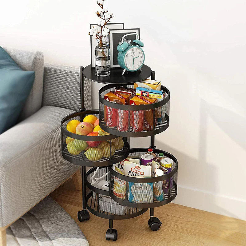 Premium Round Metal Trolley