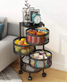 Premium Round Metal Trolley