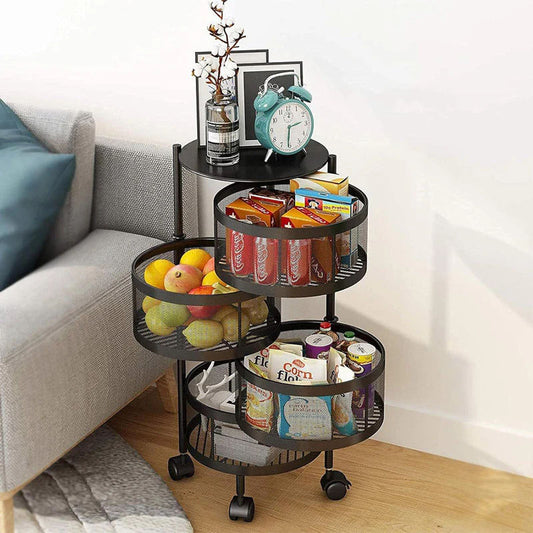 Premium Round Metal Trolley