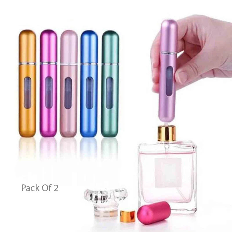 Refillable Mini Perfume Spray Bottle 2 Pcs