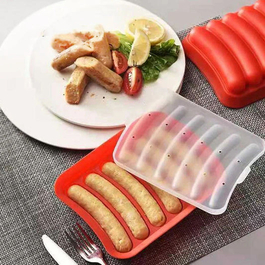Silicone Chicken Seekh Mold With Lid