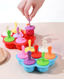 Silicone Ice Cream Popsicle Mold 7 Holes