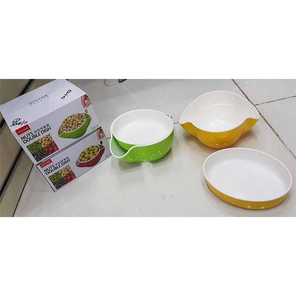 Anya Double Dish Nut Bowl Melamine