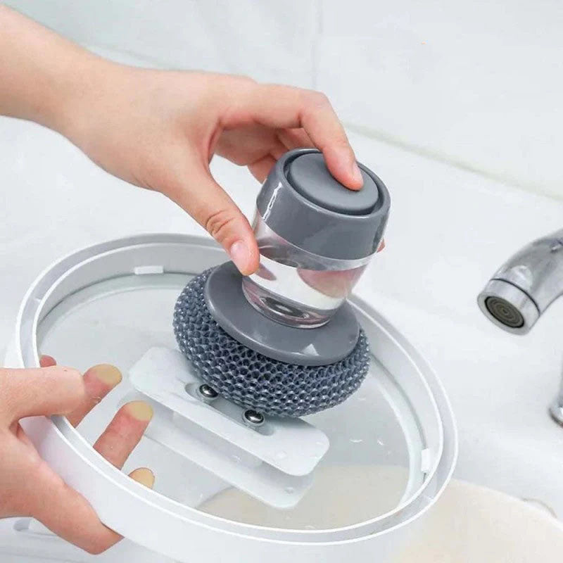 Soap Dispensing Palm Brush