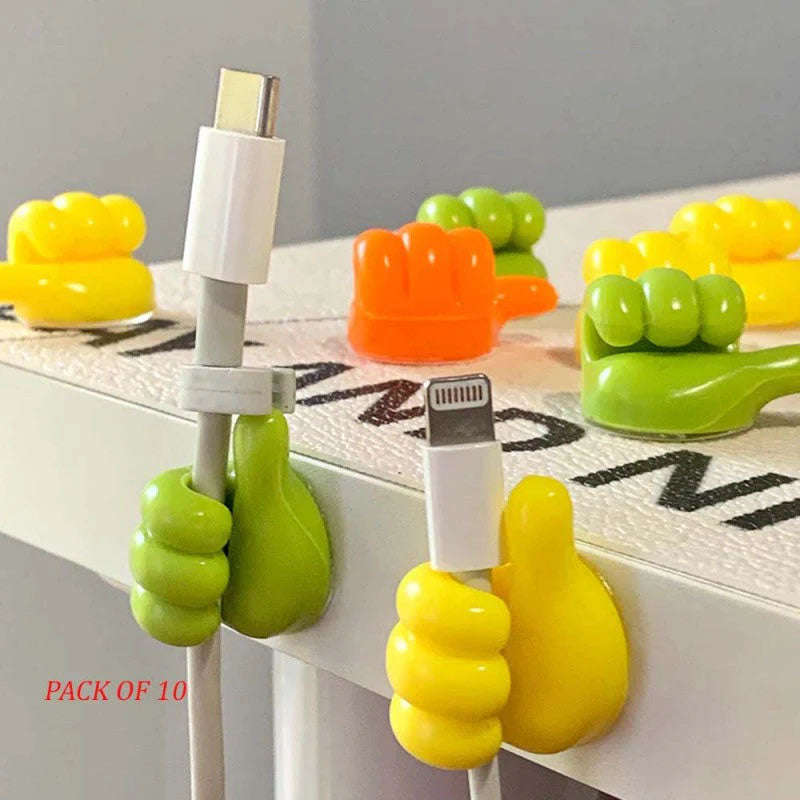 Thumb Hook Cable Clip Holder Pack Of 10