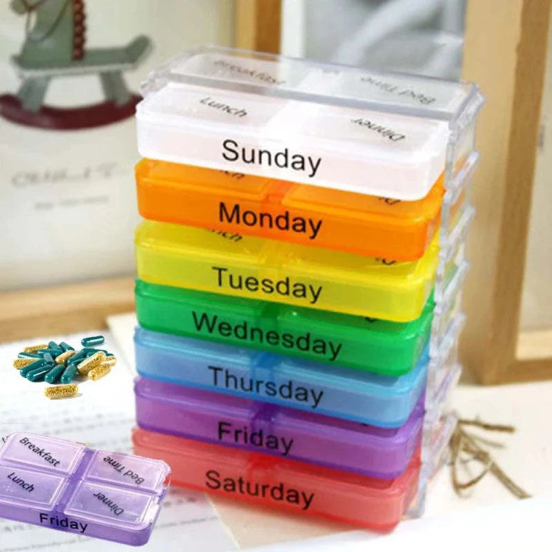 Weekly Pill Organizer Box