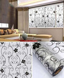 Window Glass Wallpaper Sticker Florals Fancy Pattern