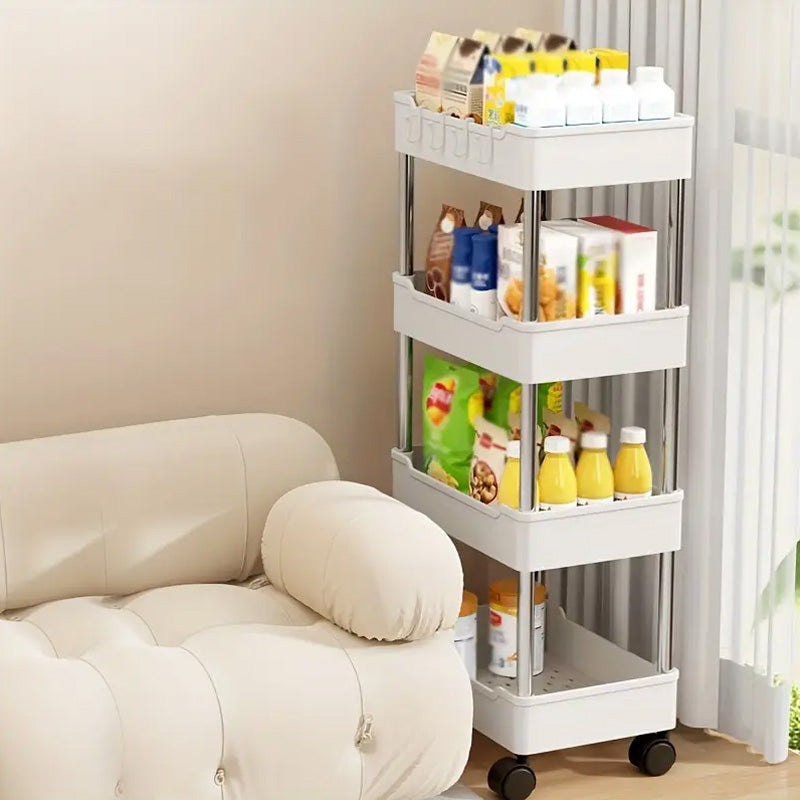 4-Tier Trolley Organizer With Wheels