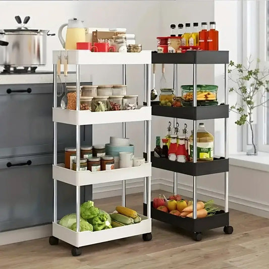 4-Tier Trolley Organizer With Wheels