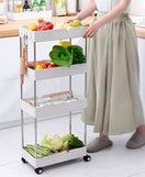 4-Tier Trolley Organizer With Wheels