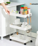 3-Tier Trolley Organizer With Wheels