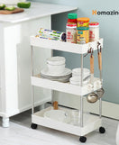 3-Tier Trolley Organizer With Wheels