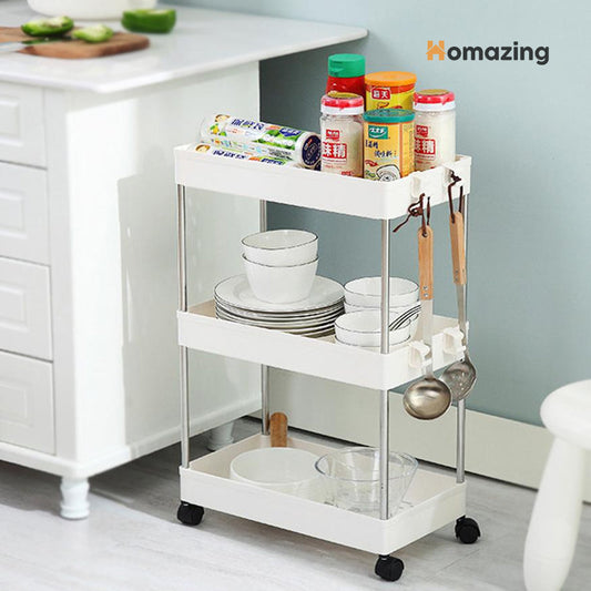 3-Tier Trolley Organizer With Wheels