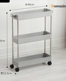 3-Tier Trolley Organizer With Wheels