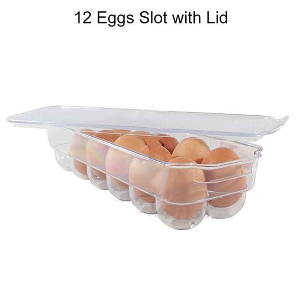 Eggs Box with Lid - 12 Slot Eggs Box