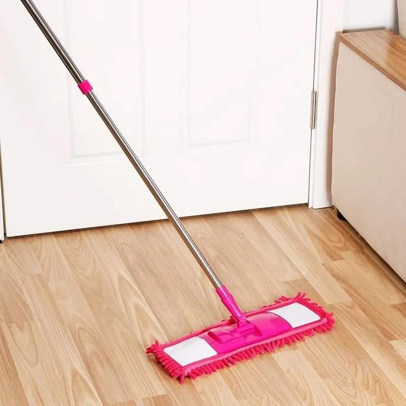 Flat Microfiber Squeeze Mop With Long Handle