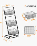 3 Tier Fruit Storage Baskets