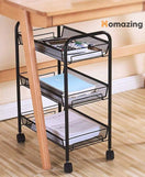 3 Tier Trolley Storage Rack