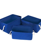 Fabric Storage Basket Organizer Pack Of 3