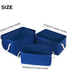 Fabric Storage Basket Organizer Pack Of 3