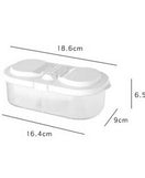 Food Container Box 2 Partition