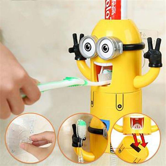 Minion Toothpaste Dispenser & Brush Holder