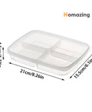 4 Grids Food Fruit Storage Box