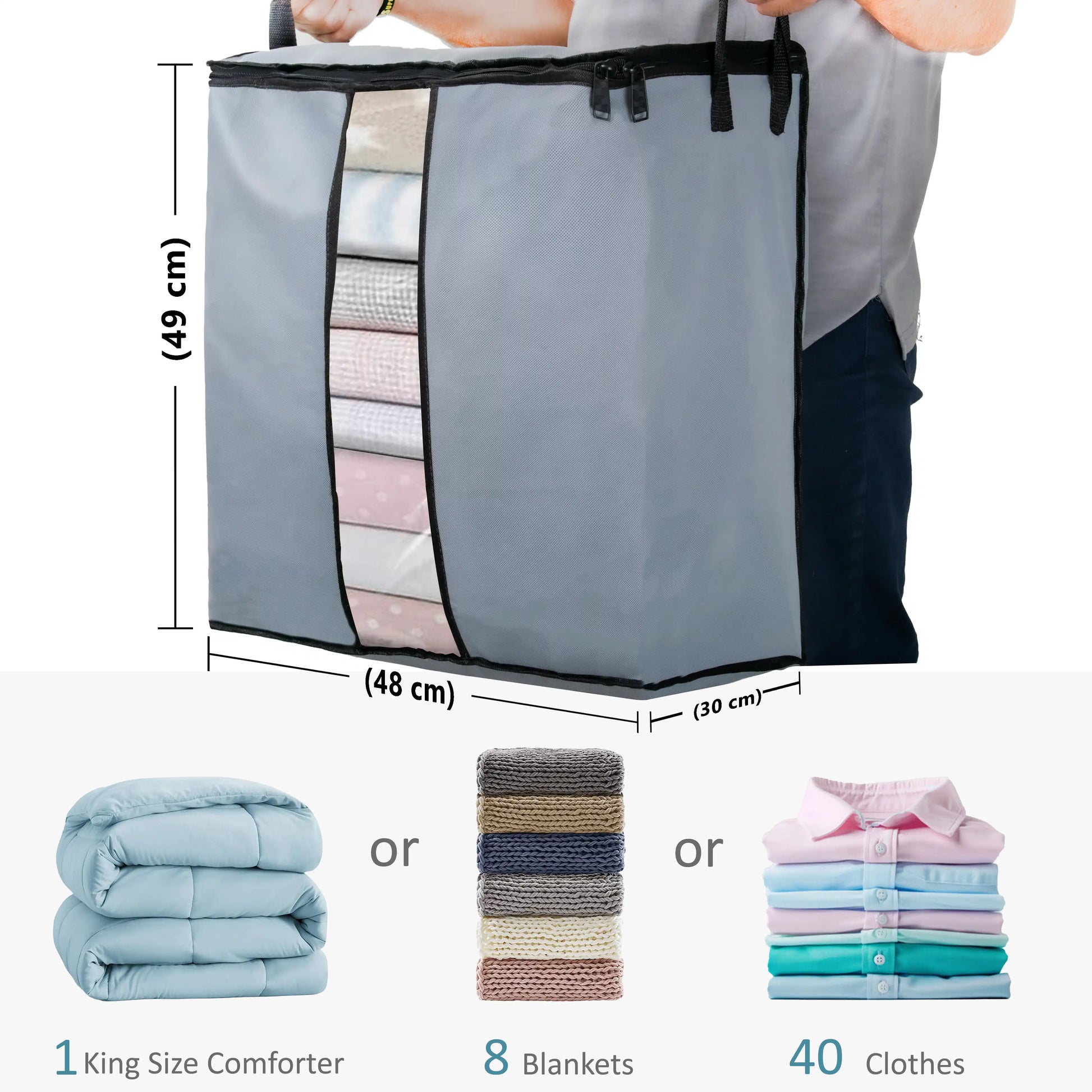 Blanket / Cloth Bag Grey