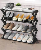 4 Layer Folding Shoe Rack Organizer