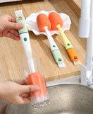 3 In 1 Cleaning Brush With Sponge