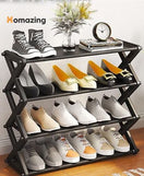 4 Layer Folding Shoe Rack Organizer