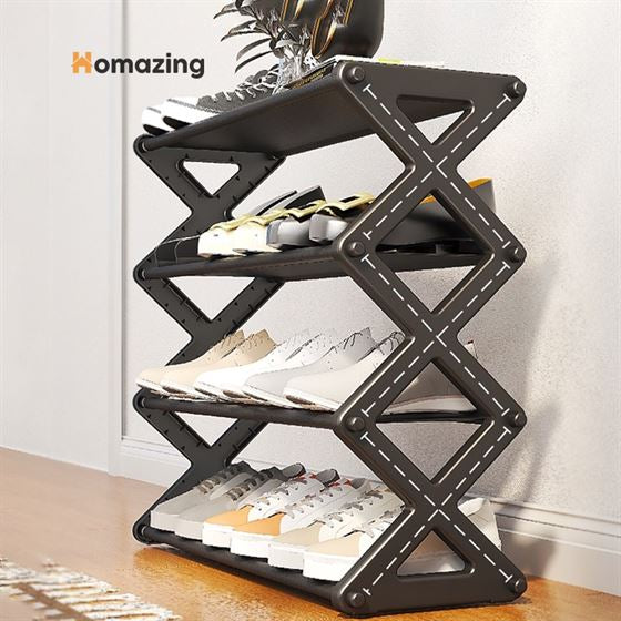 4 Layer Folding Shoe Rack Organizer