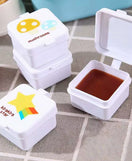 4Pcs Mini Square Condiment Sauce Box