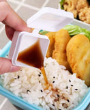 4Pcs Mini Square Condiment Sauce Box