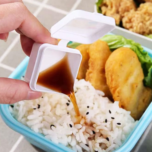 4Pcs Mini Square Condiment Sauce Box