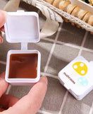 4Pcs Mini Square Condiment Sauce Box