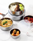 5Pcs Steel Bowls Set With Lids