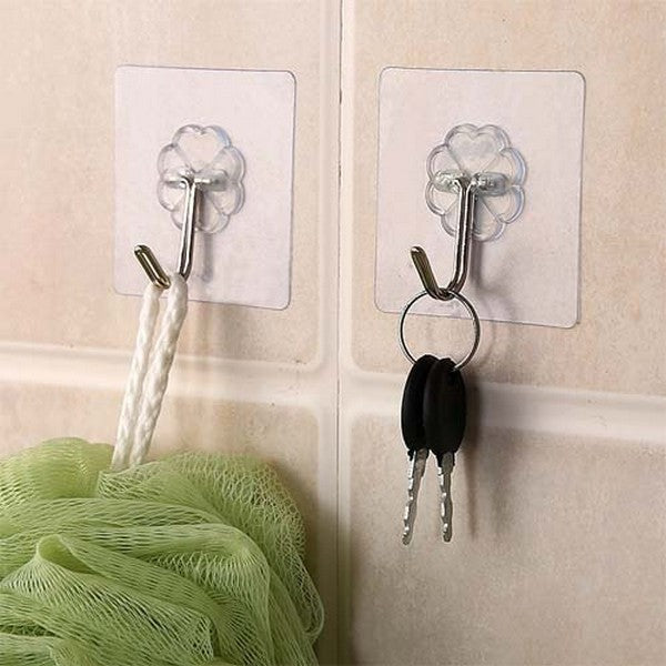 10 Pcs Adhesive Wall Hooks